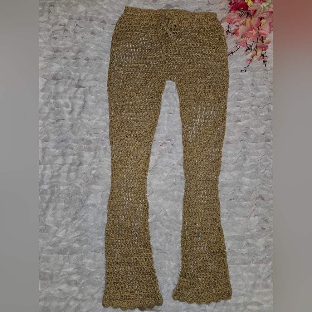 Crochet Fashion Nova Tan Pants